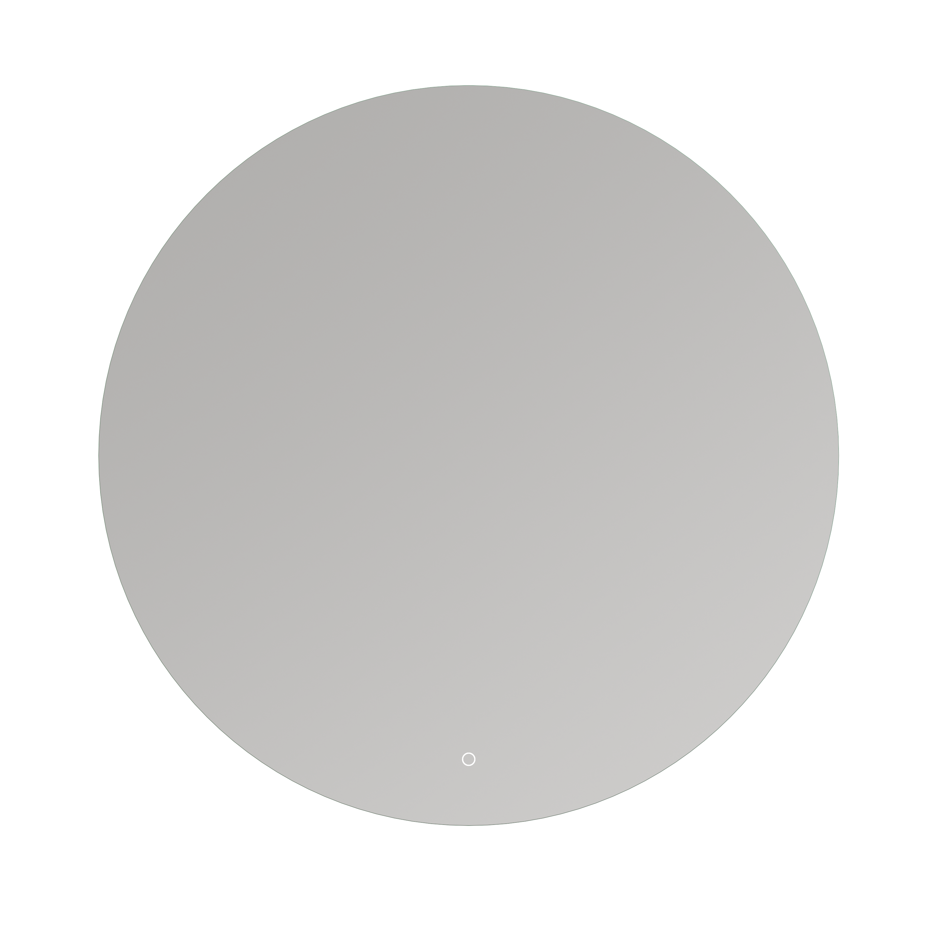 ronde led badkamerspiegel 100 cm zonder frame anti condens
