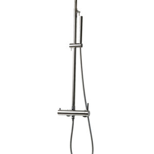 Chromen regendouche met ronde 25 cm douchekop en staafhanddouche